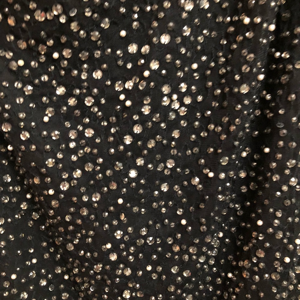 French Connection jeweled one shoulder party dress - Picture 4 of 7